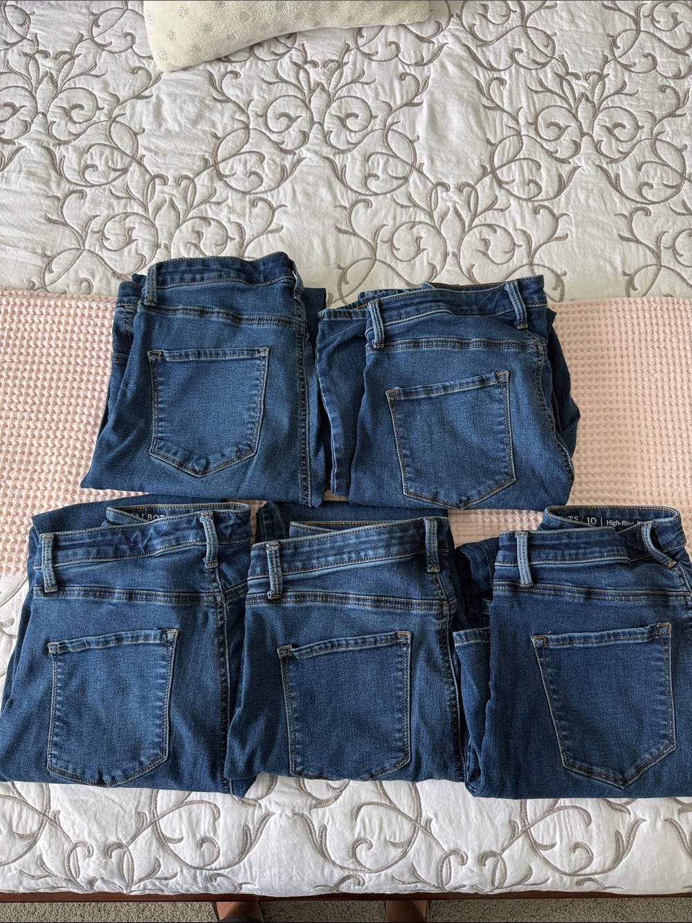 Lot of 5 pairs- Talbots Flawless High Rise Ankle Jegging size 10